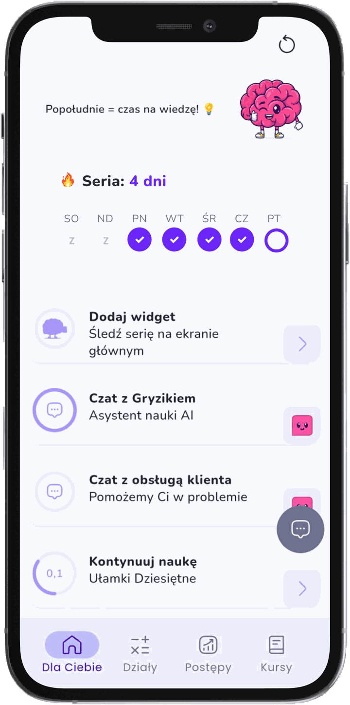 Aplikacja Matematyka Gryzie — przygotowanie do egzaminu ósmoklasisty
