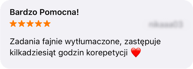 Bardzo pomocna! Zadania fajnie wytłuamczone, zastępuje kilkadziesiąt godzin korepetycji