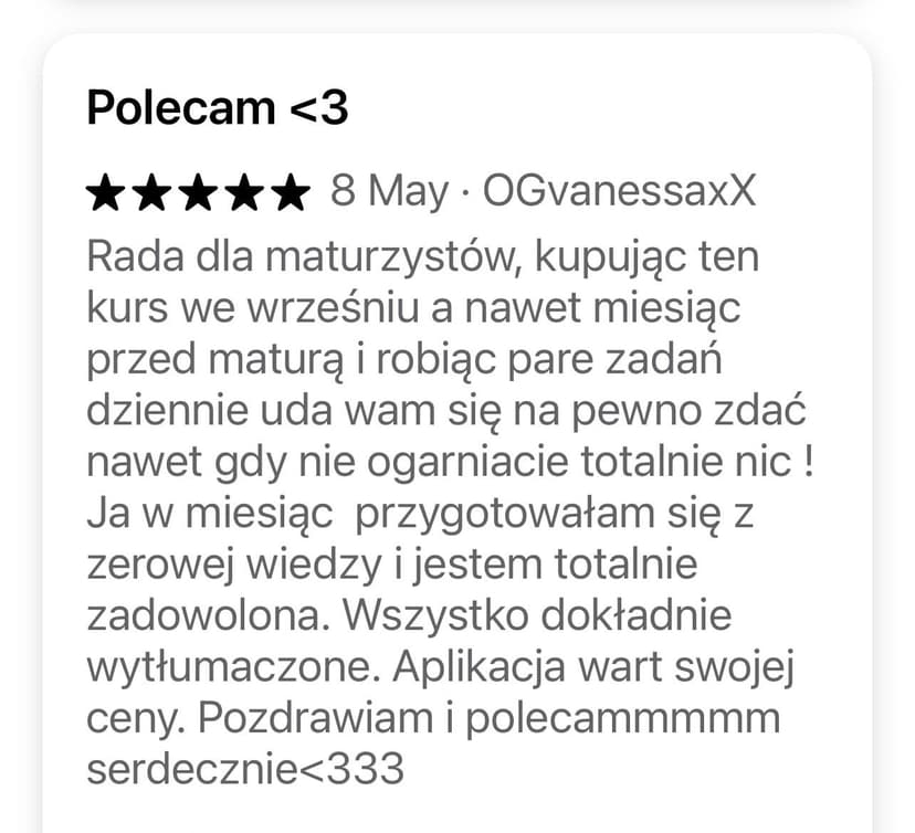 Student testimonial 6