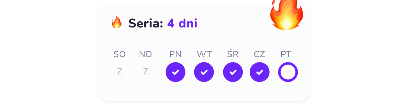 Seria dni nauki z rzędu