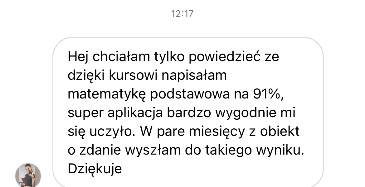 Emilka - matura na 91% z Matematyka Gryzie