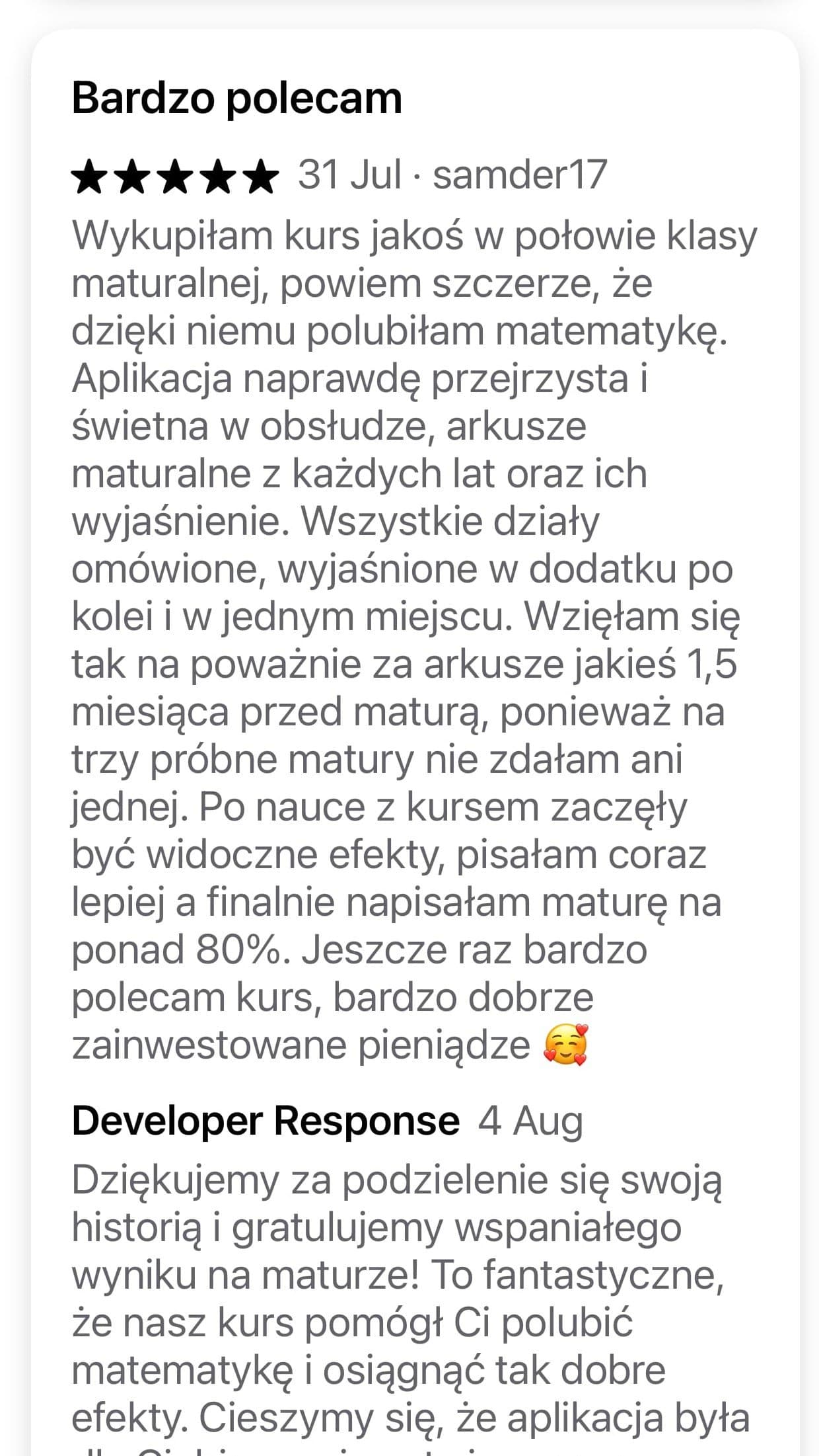 Student testimonial 10